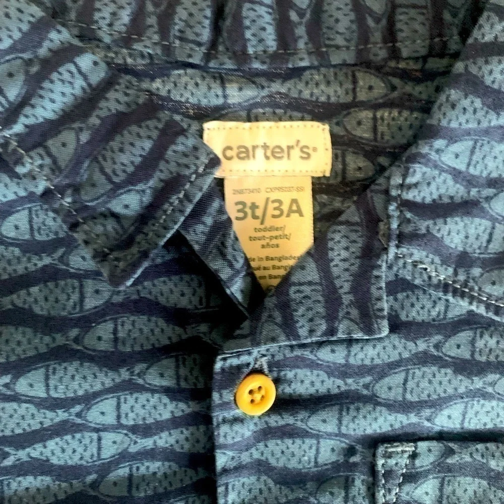 NWT Carter's Toddler Button Down Short Sleeve Polo‎